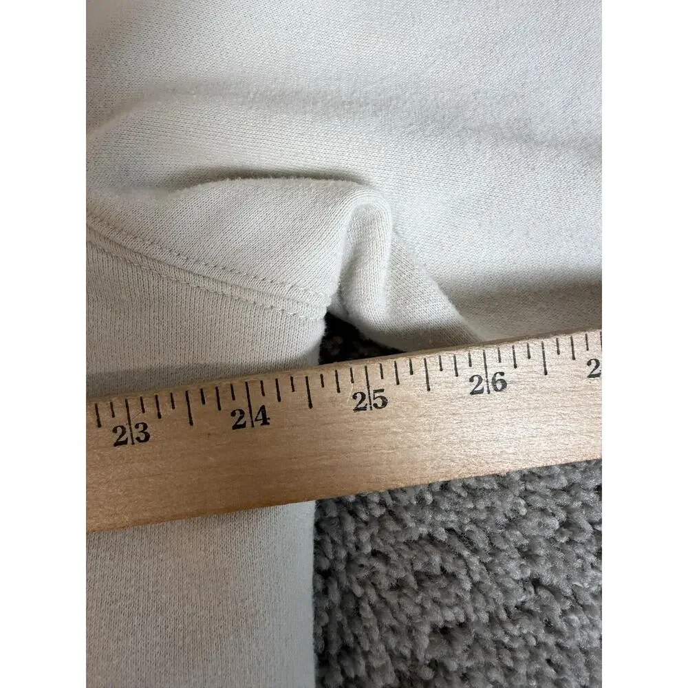 Hollister Hoodie Womens L White Cozy Full Zip Sherpa Lined Fleece Hooded Casual